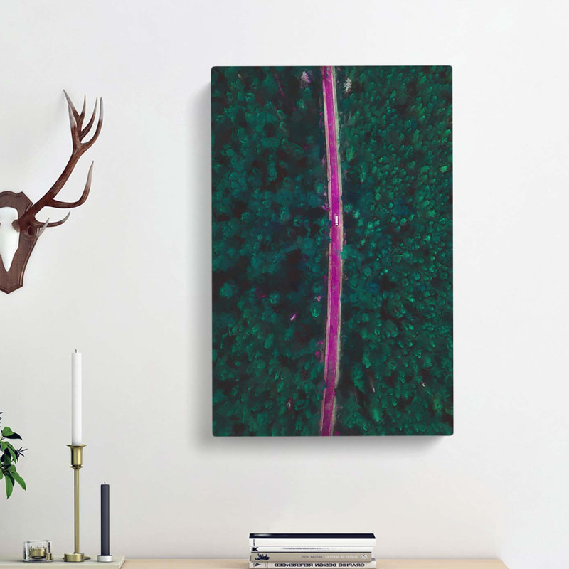 Forest Drive In Abstract - Wrapped Canvas Print, 50cm H x 35cm W x 3cm D