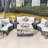 9 Piece Complete Patio Set with Cushions