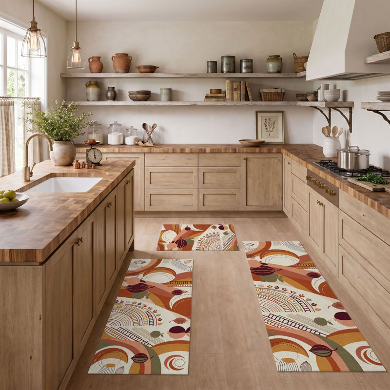 Tapis de cuisine lavables antidérapants Abstract Swirls