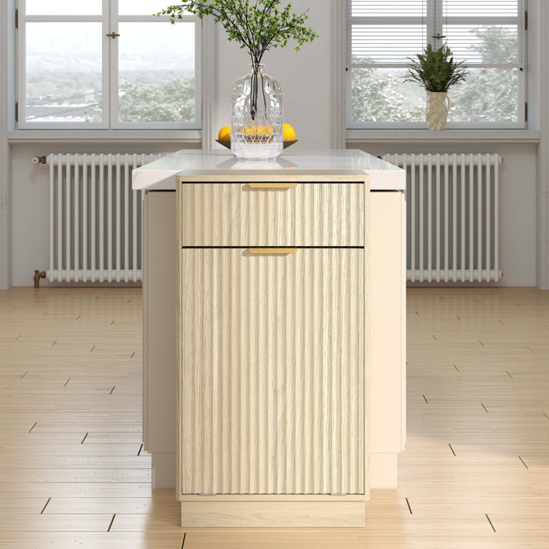 Armoire à poubelle inclinable 10 gallons Woodgrain, Chêne