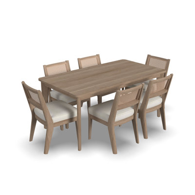Landeros Rectangular 35'' L x 65'' W Dining Set