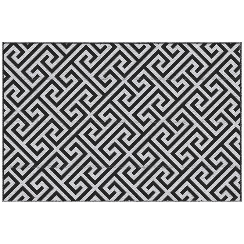 Geometric Machine Braided 152.00cm X 152.00cm Area Rug