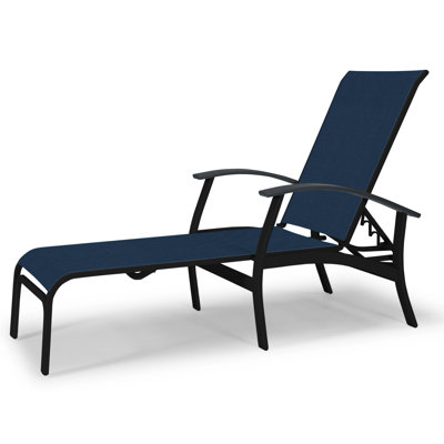 Askar Outdoor Rust-Resistant Metal Chaise Lounge