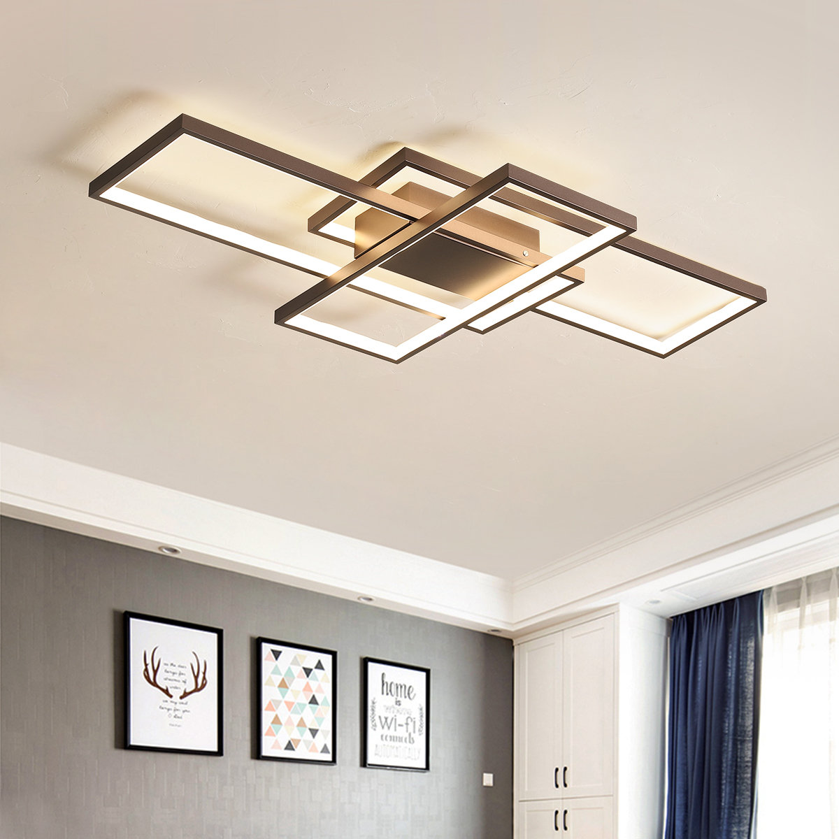 Flush contemporary ceiling sales lights