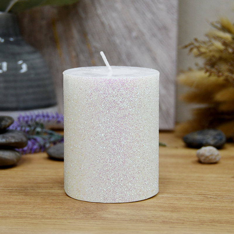 Unscented Pillar Candle, 4" H, 1, White