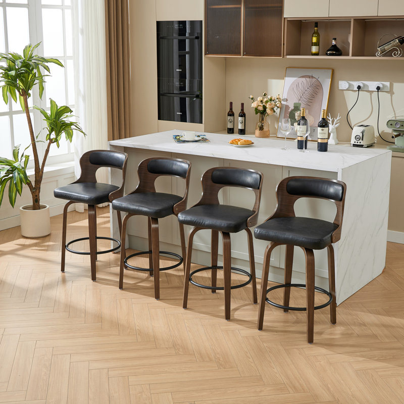 Swivel Counter & Bar Stools, Black