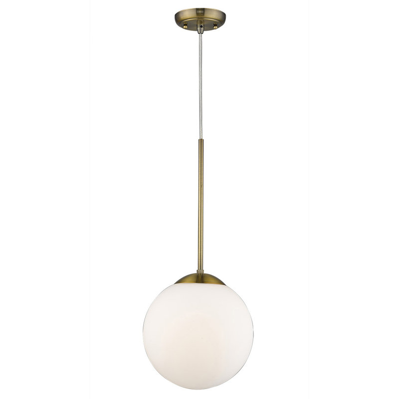 Luminaire sphère suspendu 1 lumières simple Hatmaker