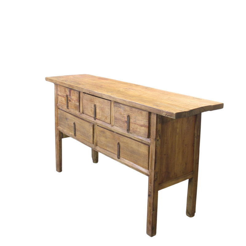 Antique Chinese Console Table with Five Drawers