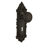 Victorian Plate with Decorative Keyhole and Deco Door Knob