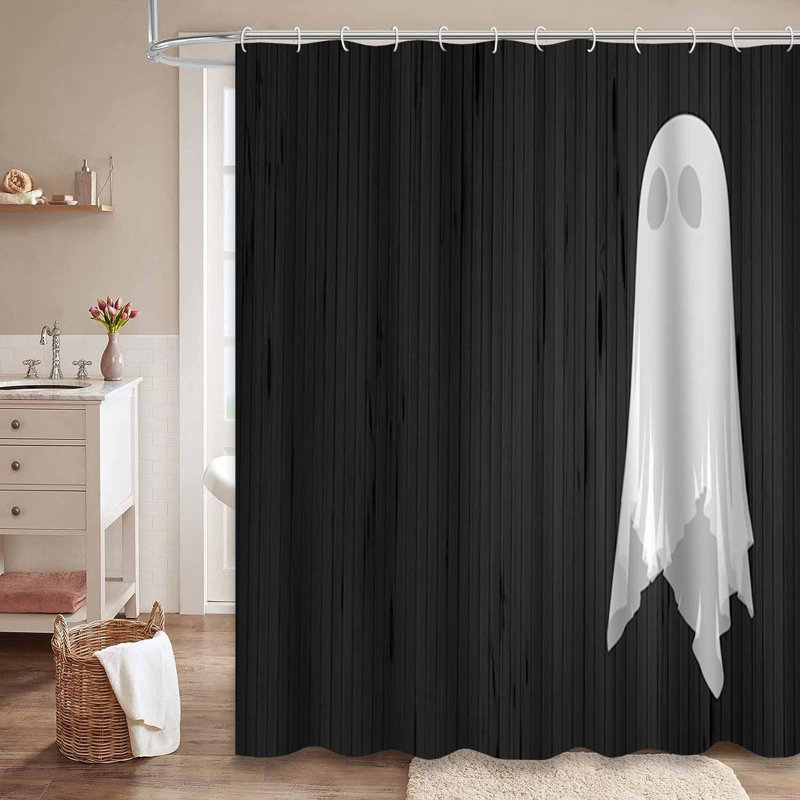 Rideau de douche Ghost Halloween, L 72 po x l 72 po