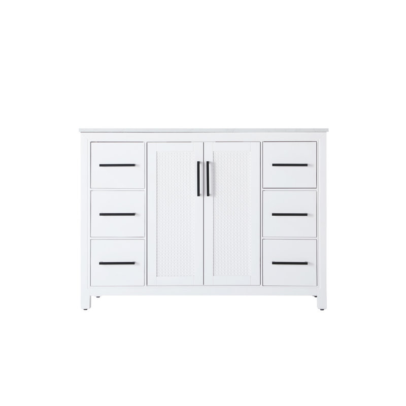 Meuble-lavabo simple 48 po, Blanc