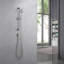 Ensemble de pomme de douche à barre coulissante 24 po avec tuyau flexible 72 po - nickel brossé Kree Collection-93387718