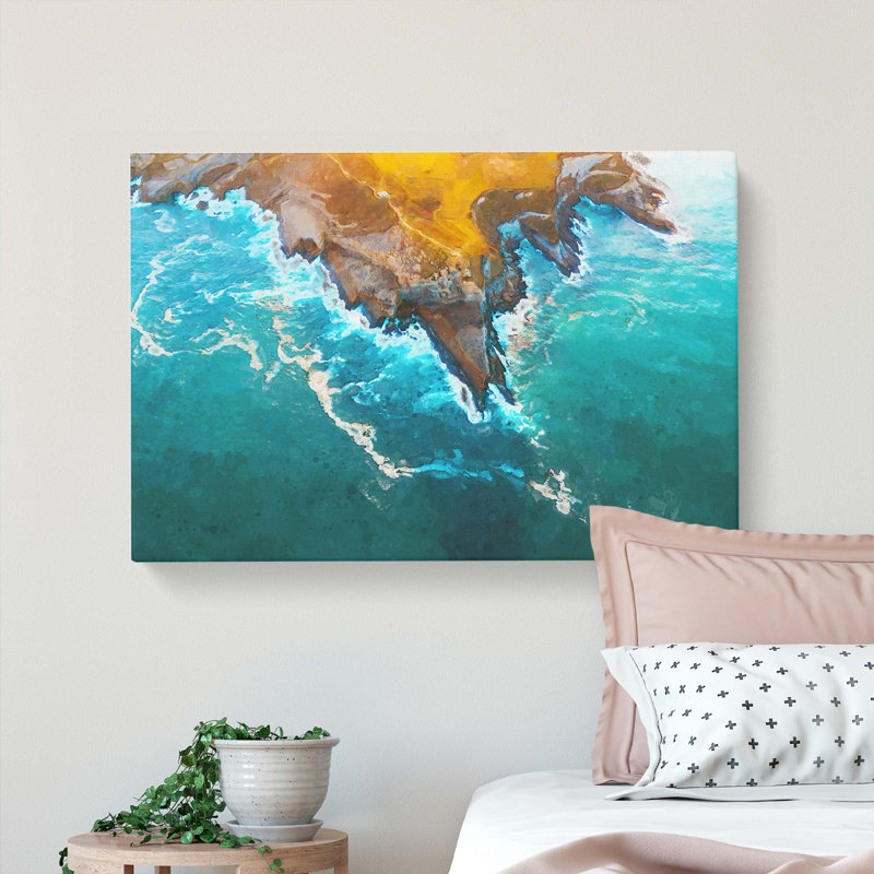 Coast of Santander in Austria - Wrapped Canvas, 60cm H x 91cm W x 3cm D