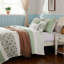 Ensemble de courtepointe en percale de coton 6 pièces avec coussins décoratifs-130427642