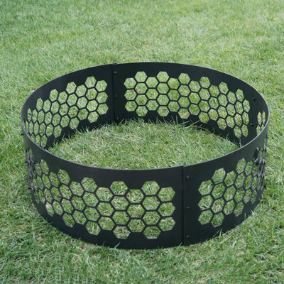 Jenal Round Steel Wood Burning Fire Pit