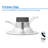 6'' Selectable Color Temperature 14 Watt Dimmable Air-Tight IC Rated LED Retrofit Recessed Lighting Kit-69384683