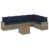 Coussin bleu marine / structure grise est en rupture de stock