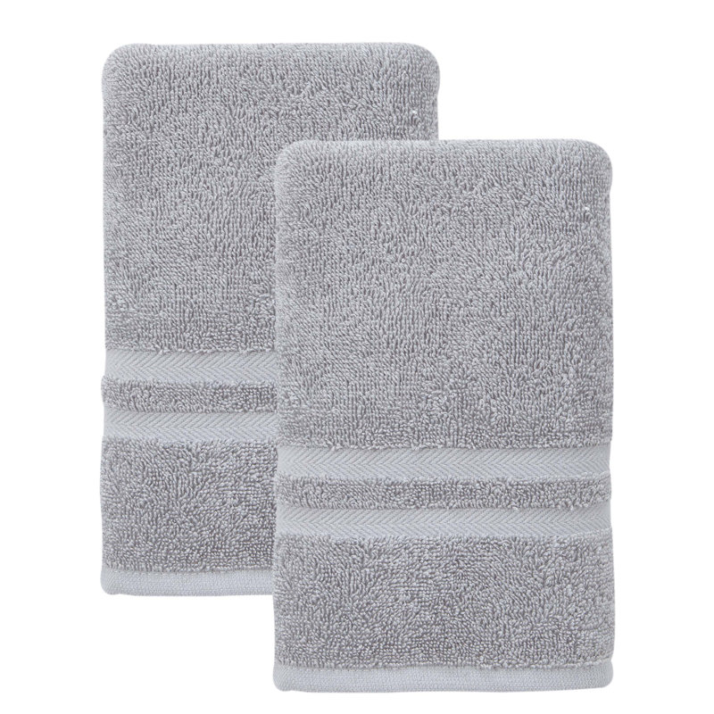 Hollington Turkish Cotton Hand Towel, Gray