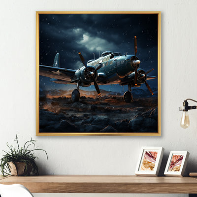 " Military Plane Blue Thundering Skies "