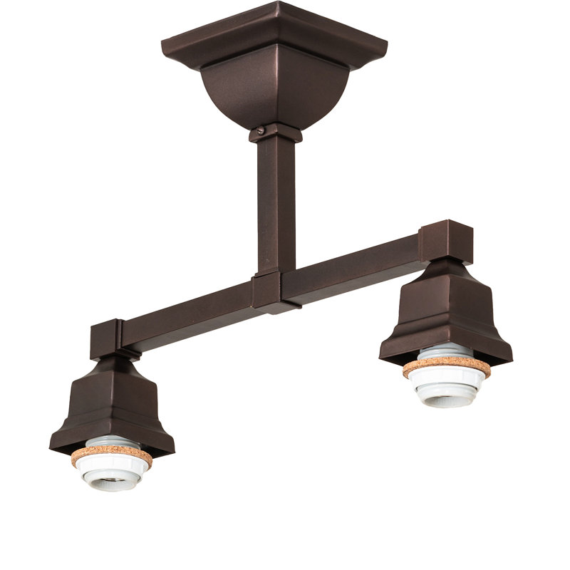 2 - Light Semi Flush Mount