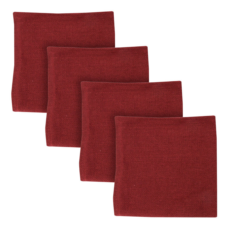  Casual Classics Wine Napkin Set of 4, Red Wine