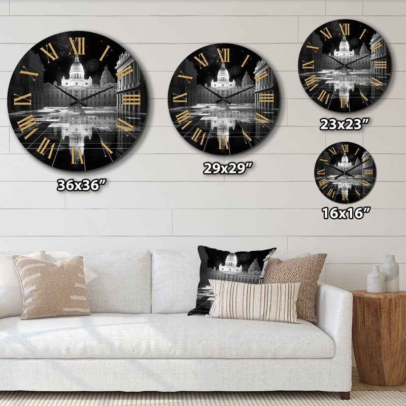 Horloge murale 3D Cityscape London Architecture, Moyenne