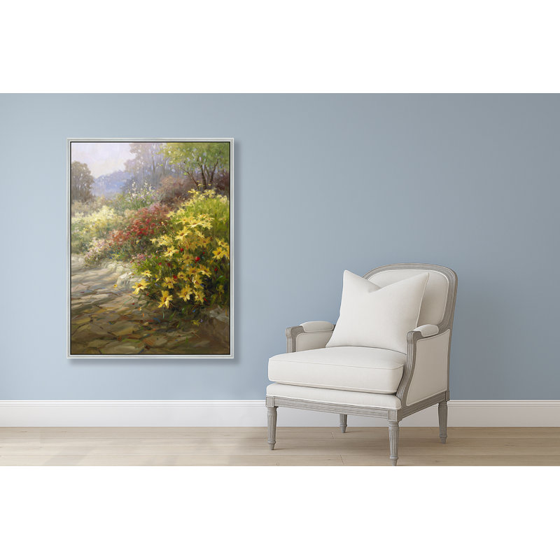 Terrace Of Gold Print, 74" H x 50" W, Silver