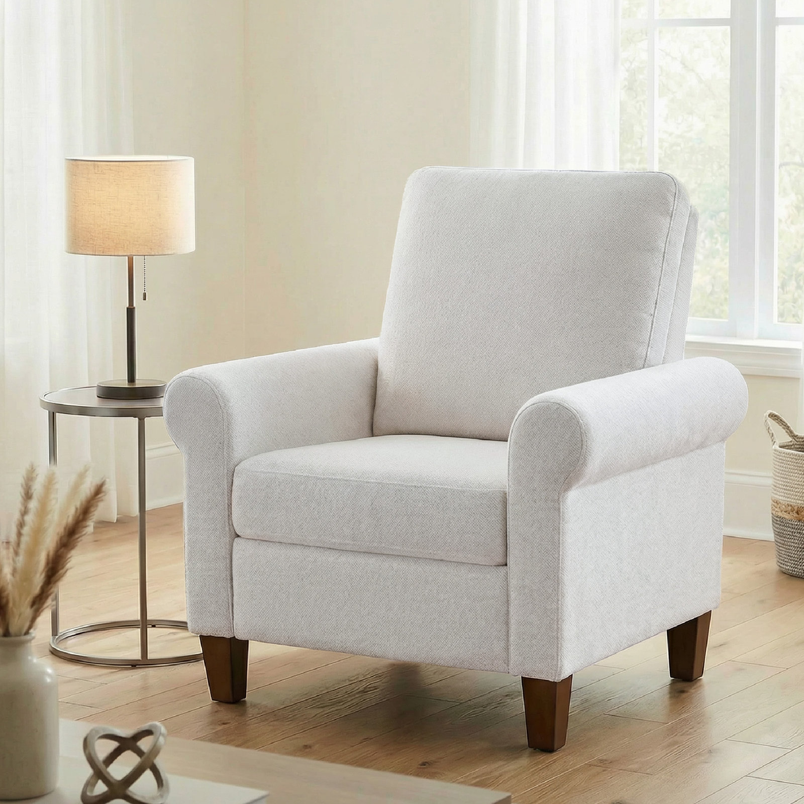 Eleanora 34" Manual Recliner, Nathan Wheat