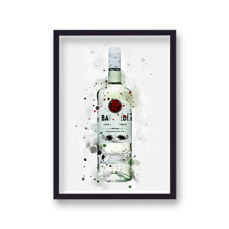 Spirit Graphic Splash Bacardi Inspired by Vouvart - Single Picture Frame Print