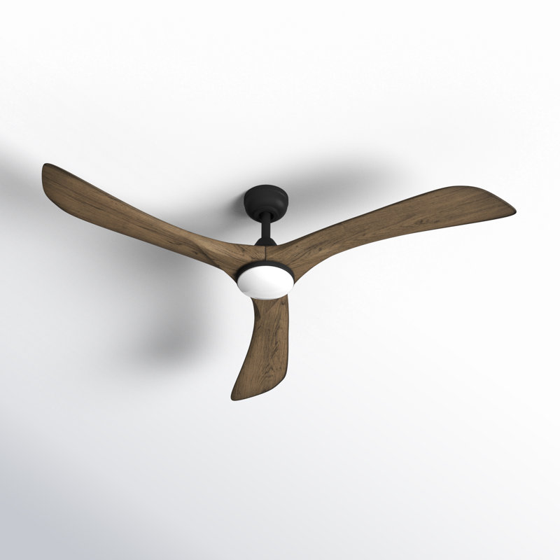 Reze Ceiling Fan with LED Lights, Driftwood