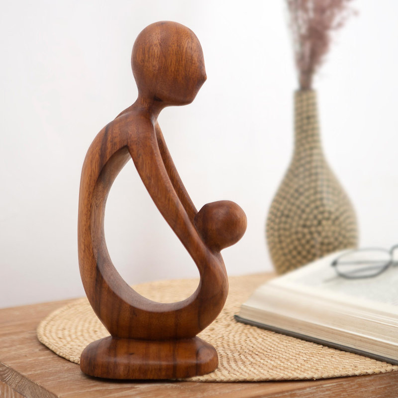 Sculpture de père en bois