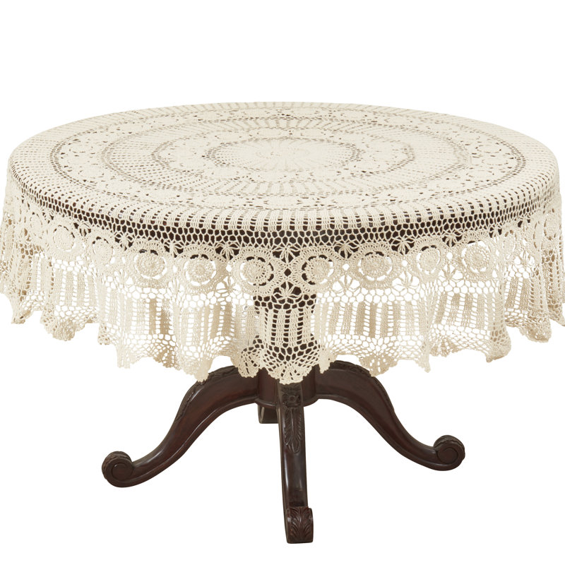 Cavaillon Lace Tablecloth, 72" L x 72" W, Ecru