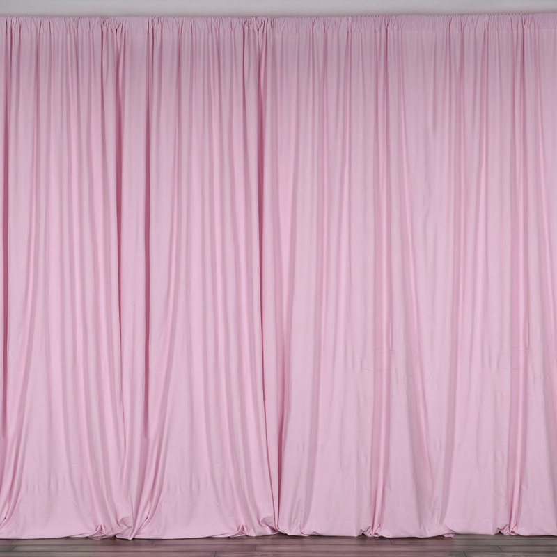 Panneau de rideau simple obscurcissant Antion, 56 po x 108 po, Rose clair