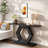 Modern Console Table With Striking Hexagon Legs, Premium Fir Veneer Finish, Durable Mdf Construction, Functional Storage, Easy Assembly - Ideal Entryway Accent Table For Hallway-876670739