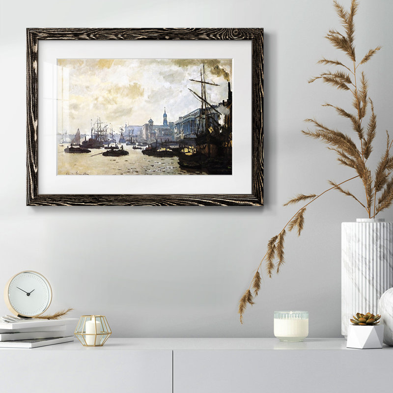 Le port de Londres, 1871, Noir, H 28 po x l 42 po x P 1,5 po