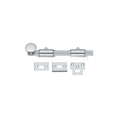 Deltana 6SB003 6" Surface Bolt; Heavy Duty; Lifetime Brass Finish