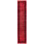 Overdyed Hand-Knotted Wool Modern-Contemporary Red Runner 2' 6" x 12' 3"