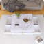 Table basse moderne carrée avec rangement et 4 tiroirs-9065125