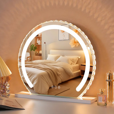 Round LED Metal Mirror