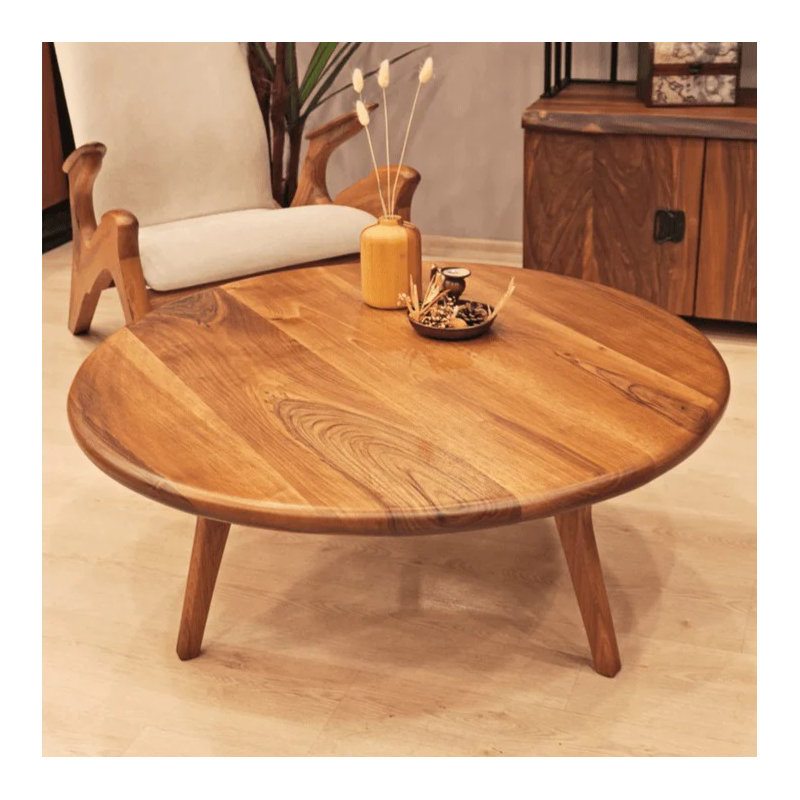 Table basse Jasper - Ronde, noyer