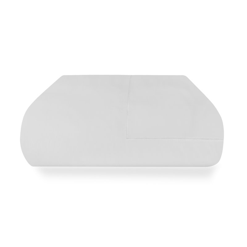 Sierra 100% Egyptian cotton percale Duvet Cover, white/ white, Queen
