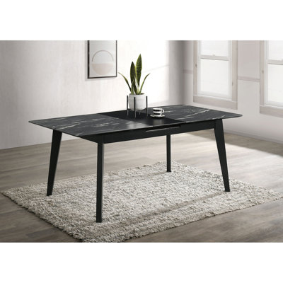 Table de salle à manger avec rallonge autoportante