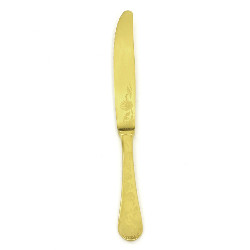 Venere Dinner Knife, Ice Gold