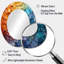 Colorful Mosaic II - Grand miroir mural ovale sur métal-297640084