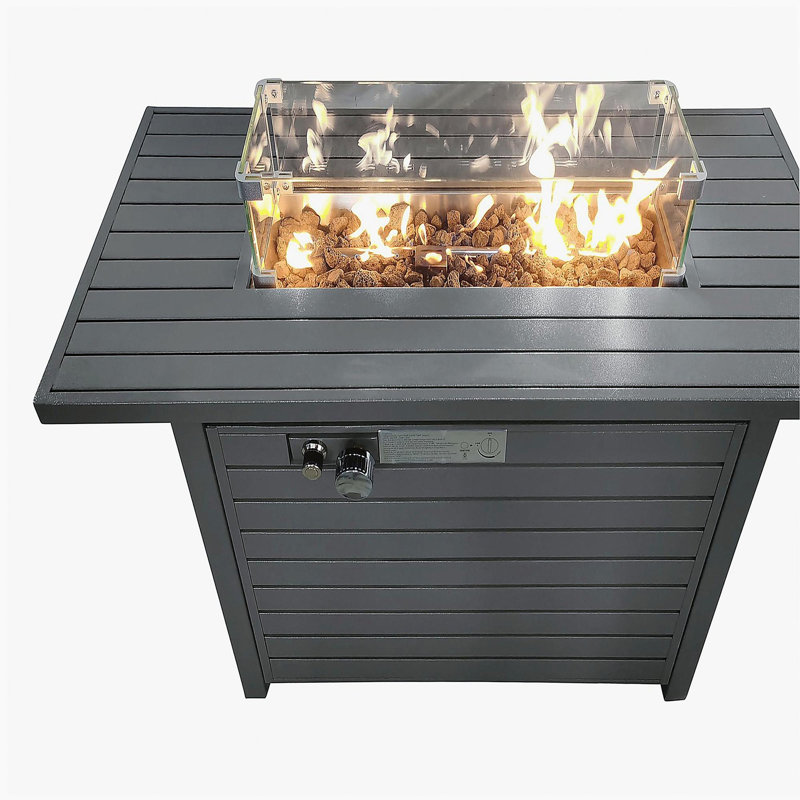 Covered Propane Outdoor Fire Pit Table