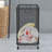 Metal Mesh Rolling Laundry Basket-1175455847