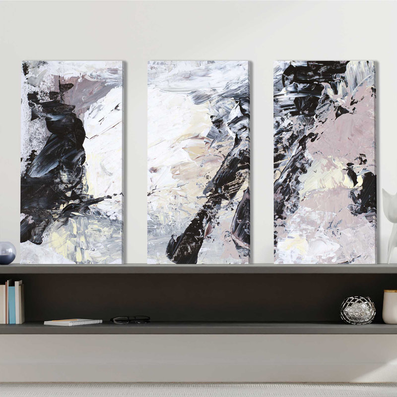 Sound of Motion - Ensemble de 3 toiles tendues, H 32 po x l 48 po x P 0,75 po