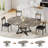 Round Extendable Dining Table Set For 4-6 People-770762728
