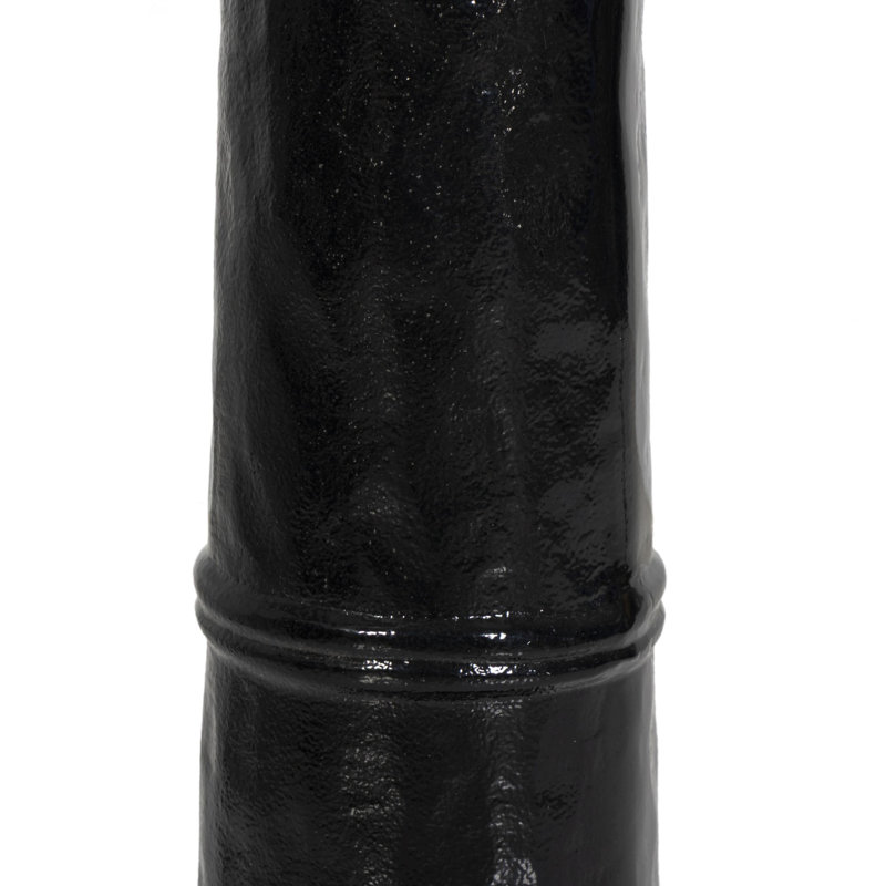 Nerissa Floor Lamp-Glossy Black Cast Aluminum