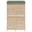 Vidaxl Garden Shed Solid Fir Wood Storage Cabinet Outdoor Modern Design Ample-129097279